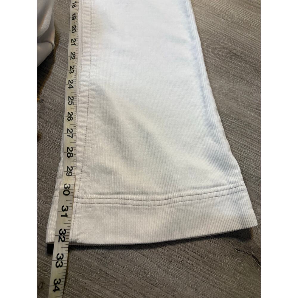Vintage Y2K Unionbay White Corduroy Low Rise Flare Jeans Stretch 5 Patch Pockets - Picture 7 of 12